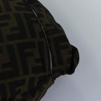 FENDI Zucca Canvas Shoulder Bag Brown Blackyk13700