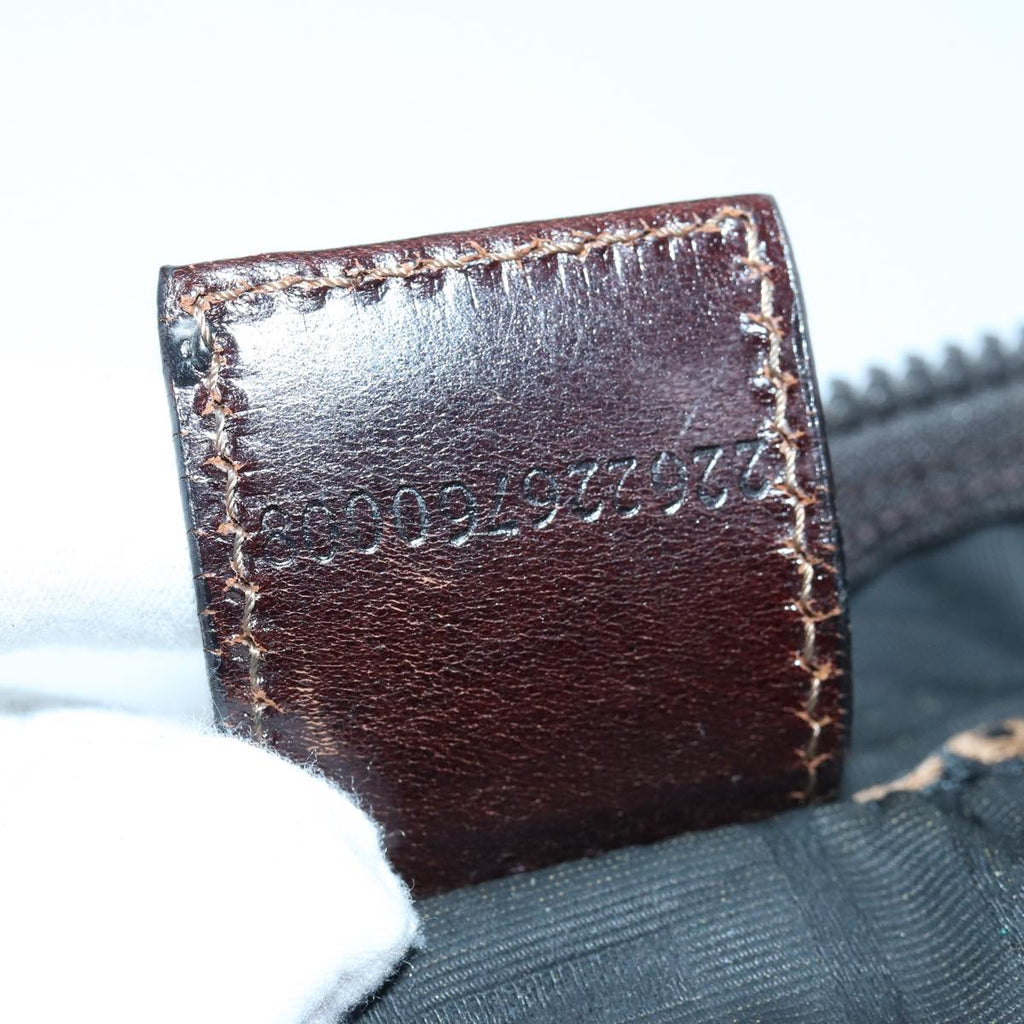 FENDI Zucca Canvas Shoulder Bag Brown Blackyk13700
