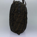 FENDI Zucca Canvas Shoulder Bag Brown Blackyk13700