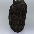 FENDI Zucca Canvas Shoulder Bag Brown Blackyk13700