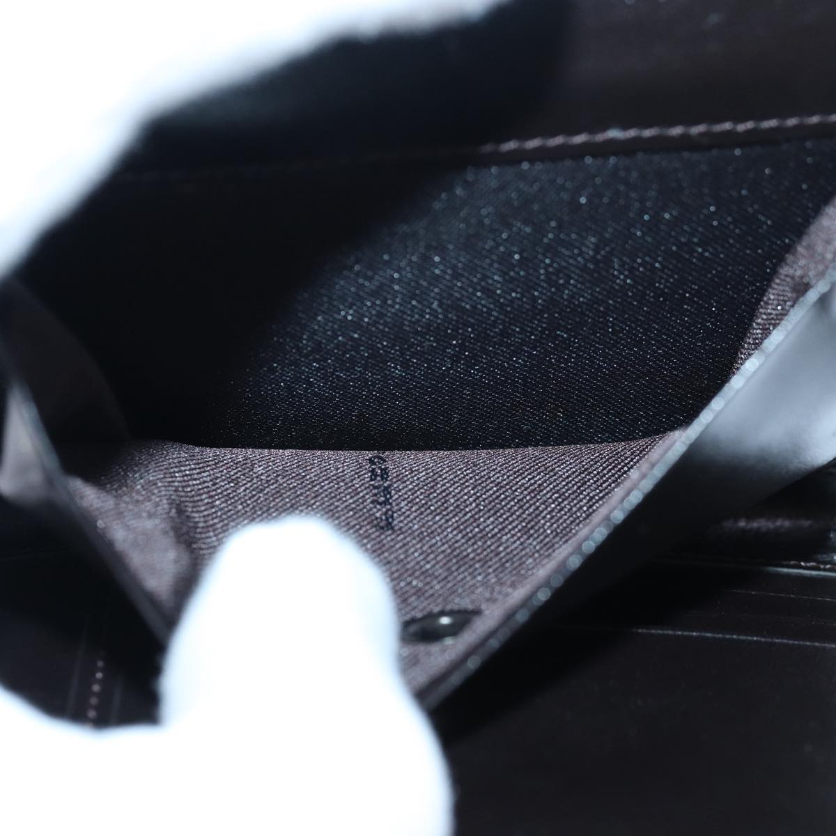 FENDI Zucca Canvas Wallet Black Brownyk13705A
