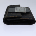 FENDI Zucca Canvas Wallet Black Brownyk13705A
