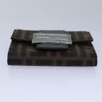 FENDI Zucca Canvas Wallet Black Brownyk13705A
