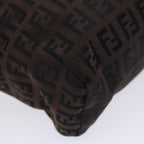 FENDI Zucchino Canvas Hand Bag Blackyk13724