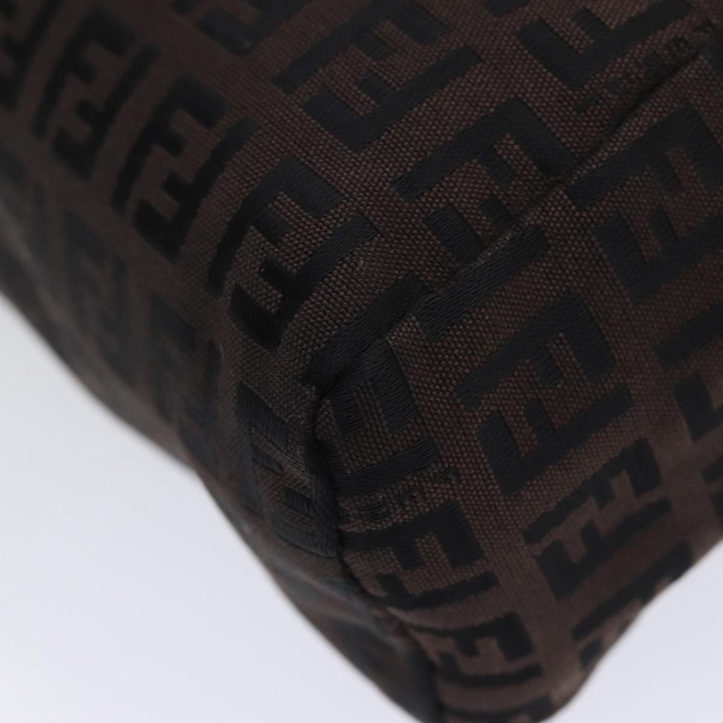 FENDI Zucchino Canvas Hand Bag Blackyk13724