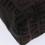 FENDI Zucchino Canvas Hand Bag Blackyk13724