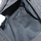 FENDI Zucchino Canvas Hand Bag Blackyk13724