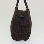 FENDI Zucchino Canvas Hand Bag Blackyk13724