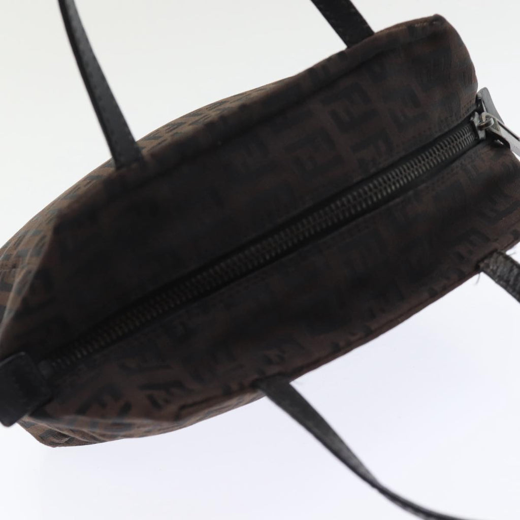 FENDI Zucchino Canvas Hand Bag Blackyk13724