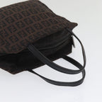 FENDI Zucchino Canvas Hand Bag Blackyk13724