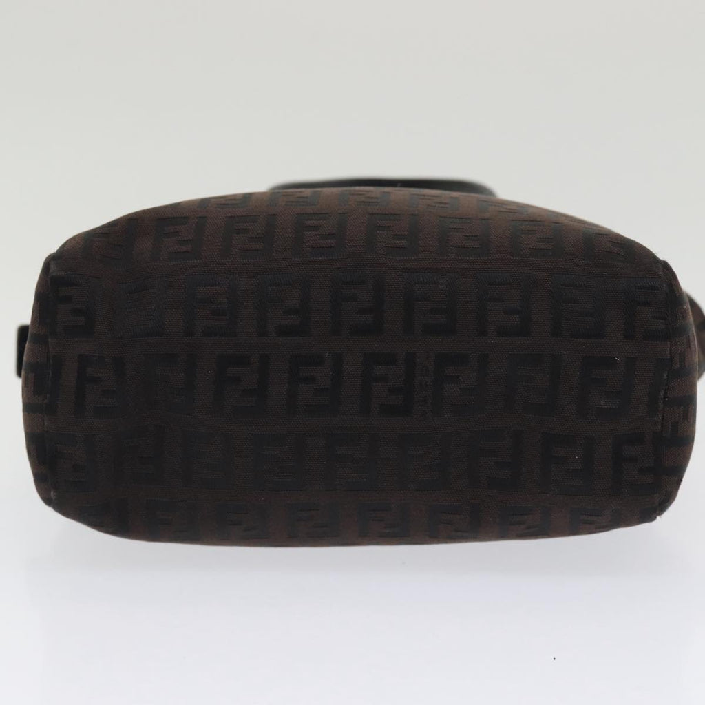 FENDI Zucchino Canvas Hand Bag Blackyk13724
