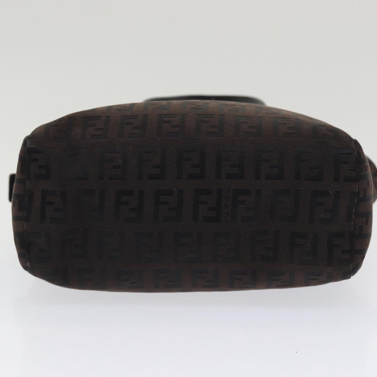 FENDI Zucchino Canvas Hand Bag Blackyk13724