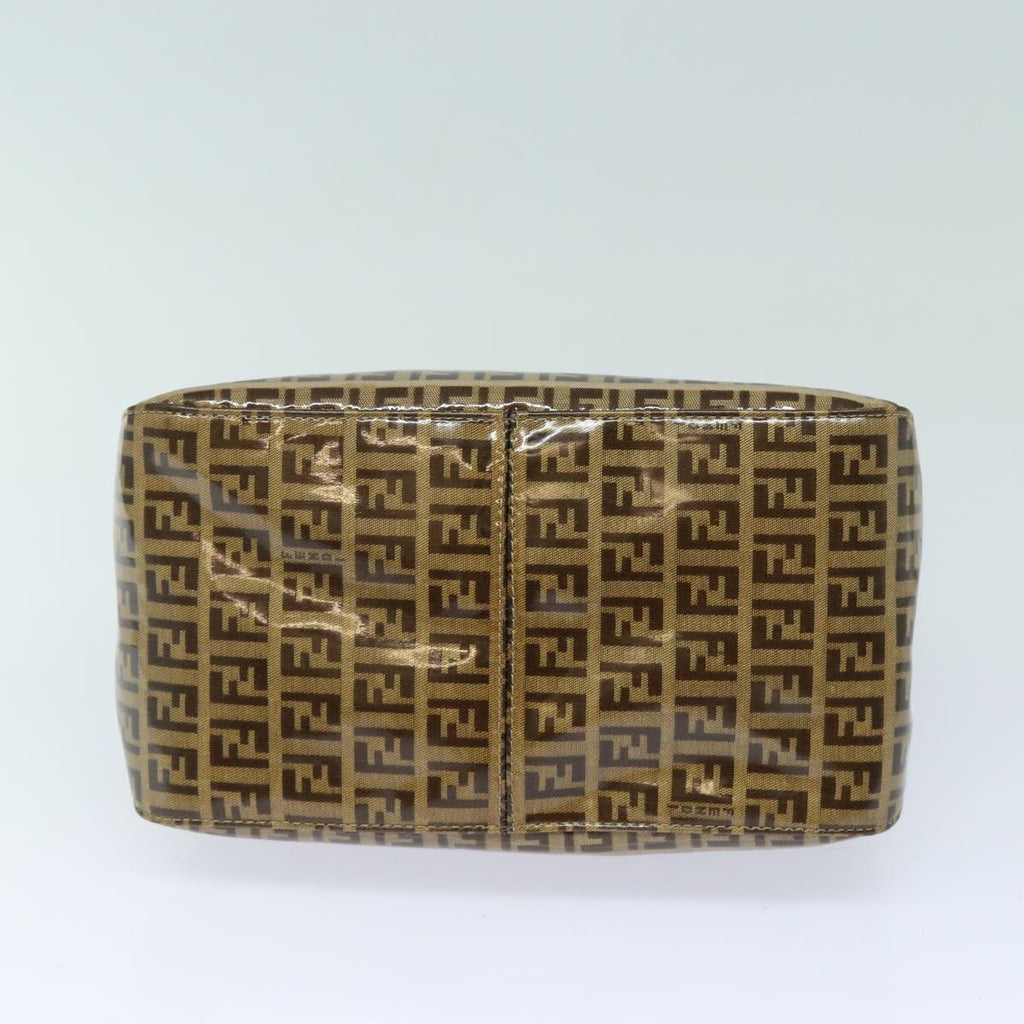 FENDI Zucchino Canvas Mamma Baguette Shoulder Bag Beigeyk13733