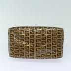 FENDI Zucchino Canvas Mamma Baguette Shoulder Bag Beigeyk13733
