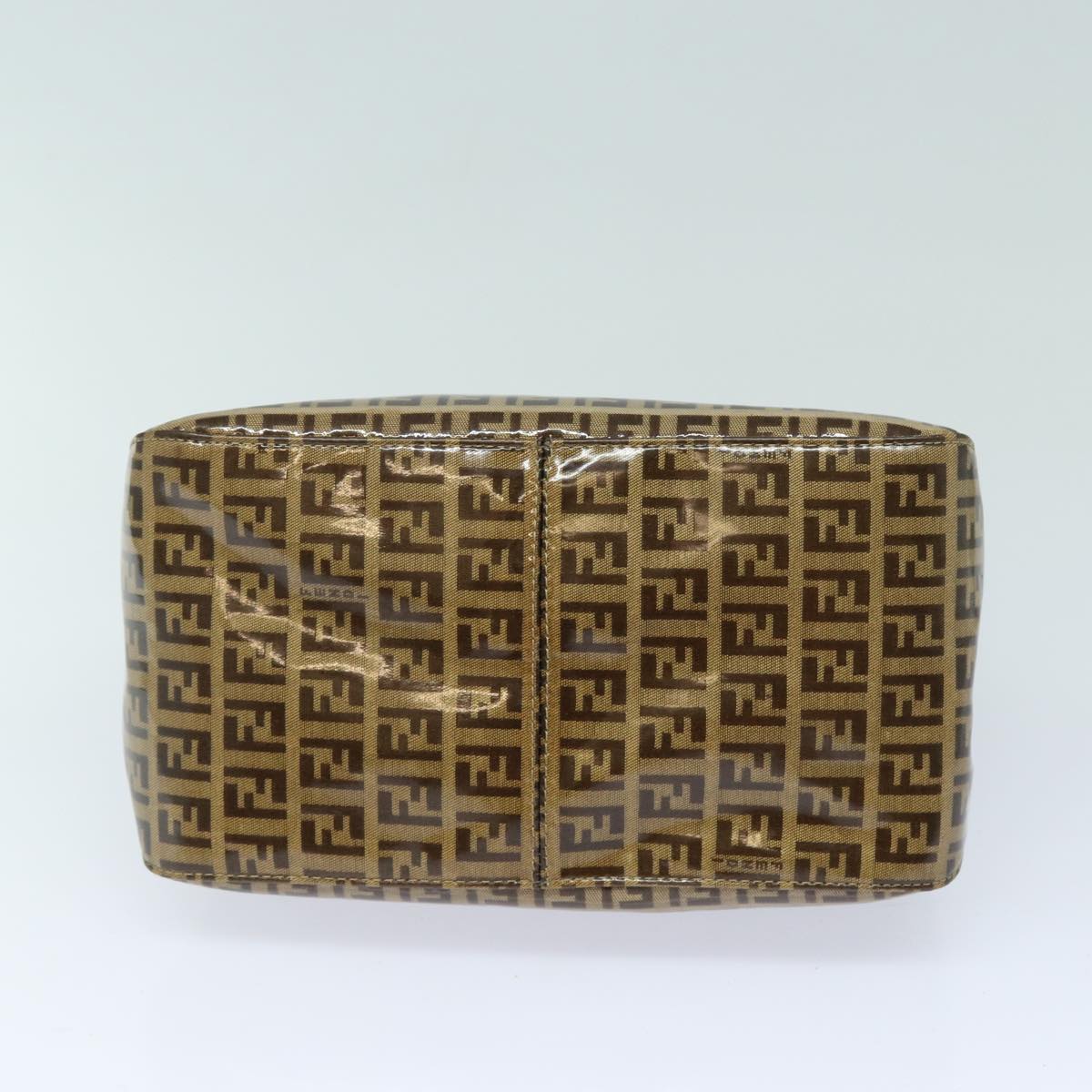 FENDI Zucchino Canvas Mamma Baguette Shoulder Bag Beigeyk13733