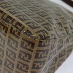 FENDI Zucchino Canvas Mamma Baguette Shoulder Bag Beigeyk13733