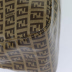 FENDI Zucchino Canvas Mamma Baguette Shoulder Bag Beigeyk13733