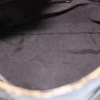 FENDI Zucchino Canvas Mamma Baguette Shoulder Bag Beigeyk13733