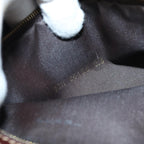 FENDI Zucchino Canvas Mamma Baguette Shoulder Bag Beigeyk13733