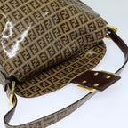 FENDI Zucchino Canvas Mamma Baguette Shoulder Bag Beigeyk13733