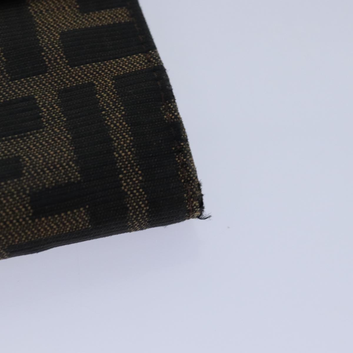 FENDI Zucca Canvas Wallet Black Brownyk13745