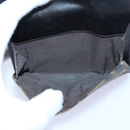 FENDI Zucca Canvas Wallet Black Brownyk13745