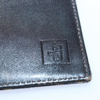 FENDI Zucca Canvas Wallet Black Brownyk13745
