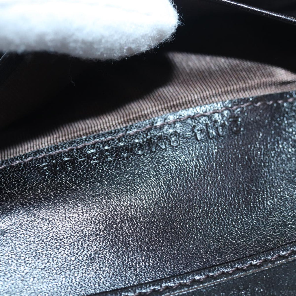 FENDI Zucca Canvas Wallet Black Brownyk13745