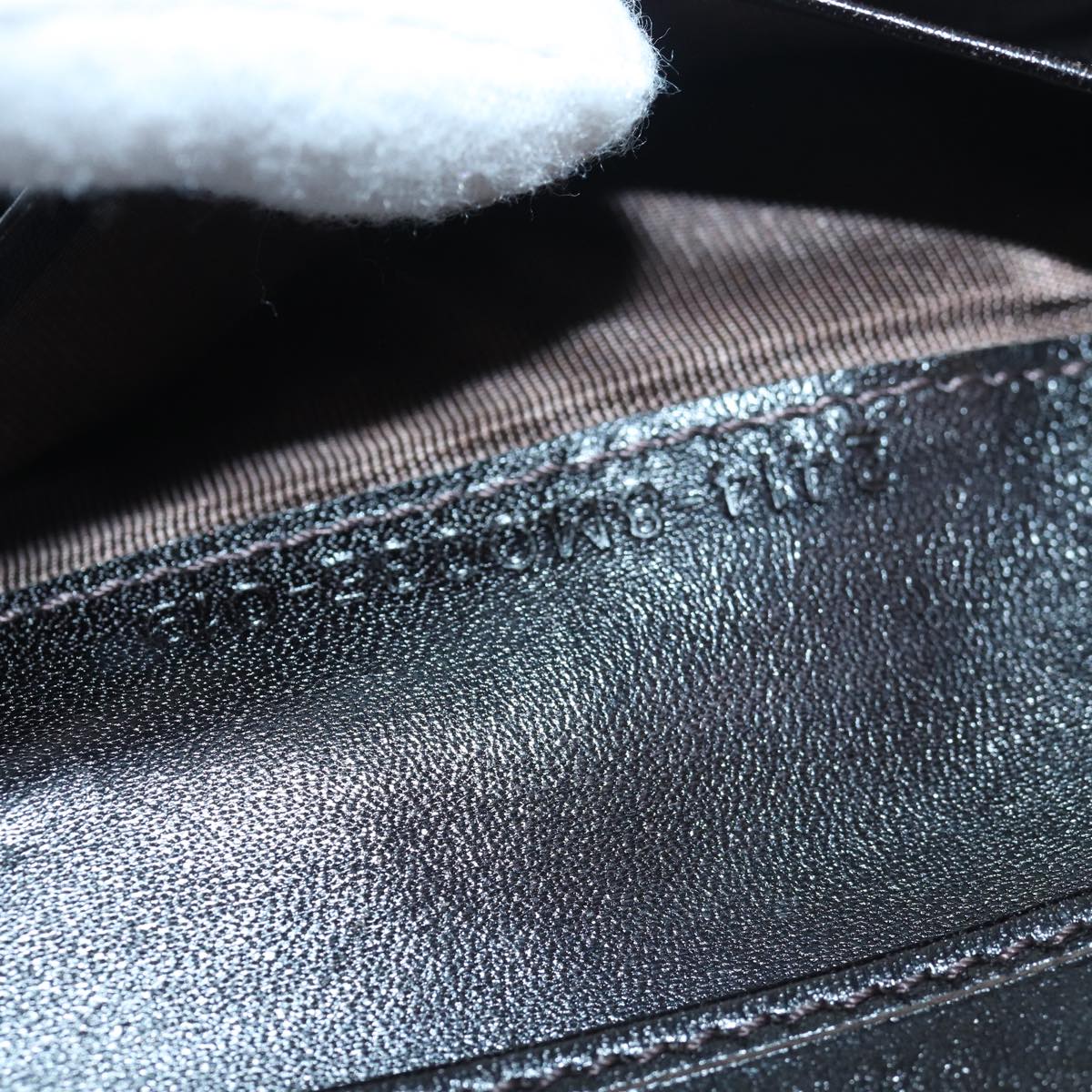 FENDI Zucca Canvas Wallet Black Brownyk13745