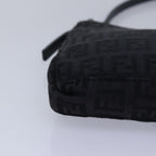 FENDI Zucchino Canvas Hand Bag Blackyk13746