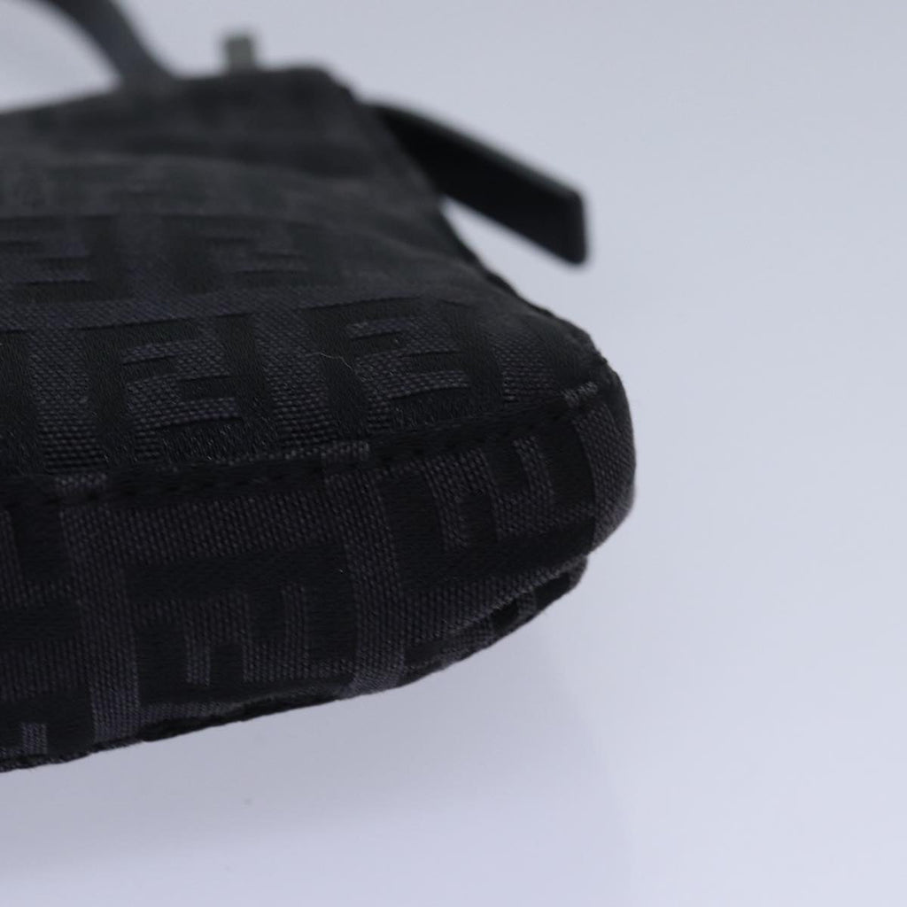 FENDI Zucchino Canvas Hand Bag Blackyk13746