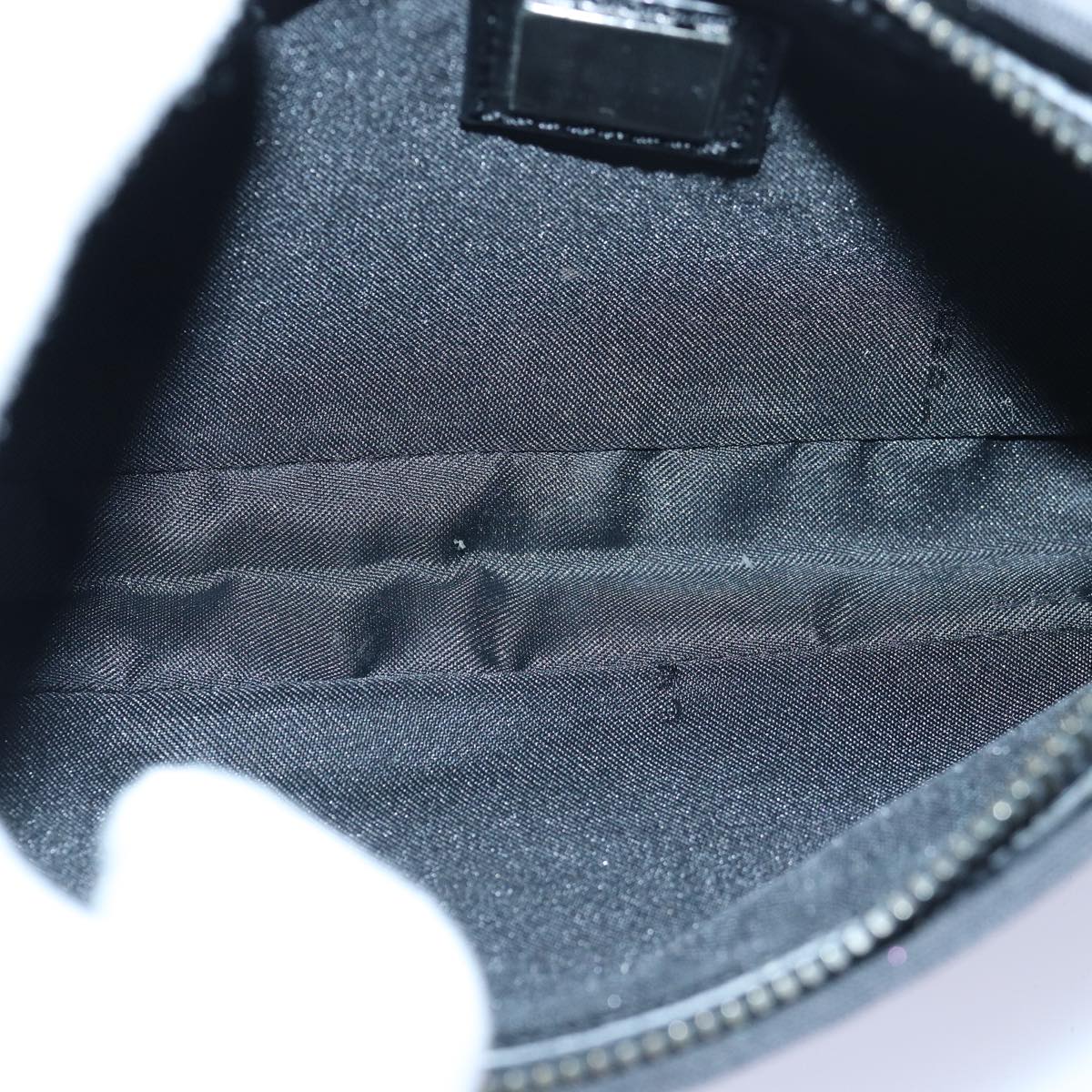 FENDI Zucchino Canvas Hand Bag Blackyk13746