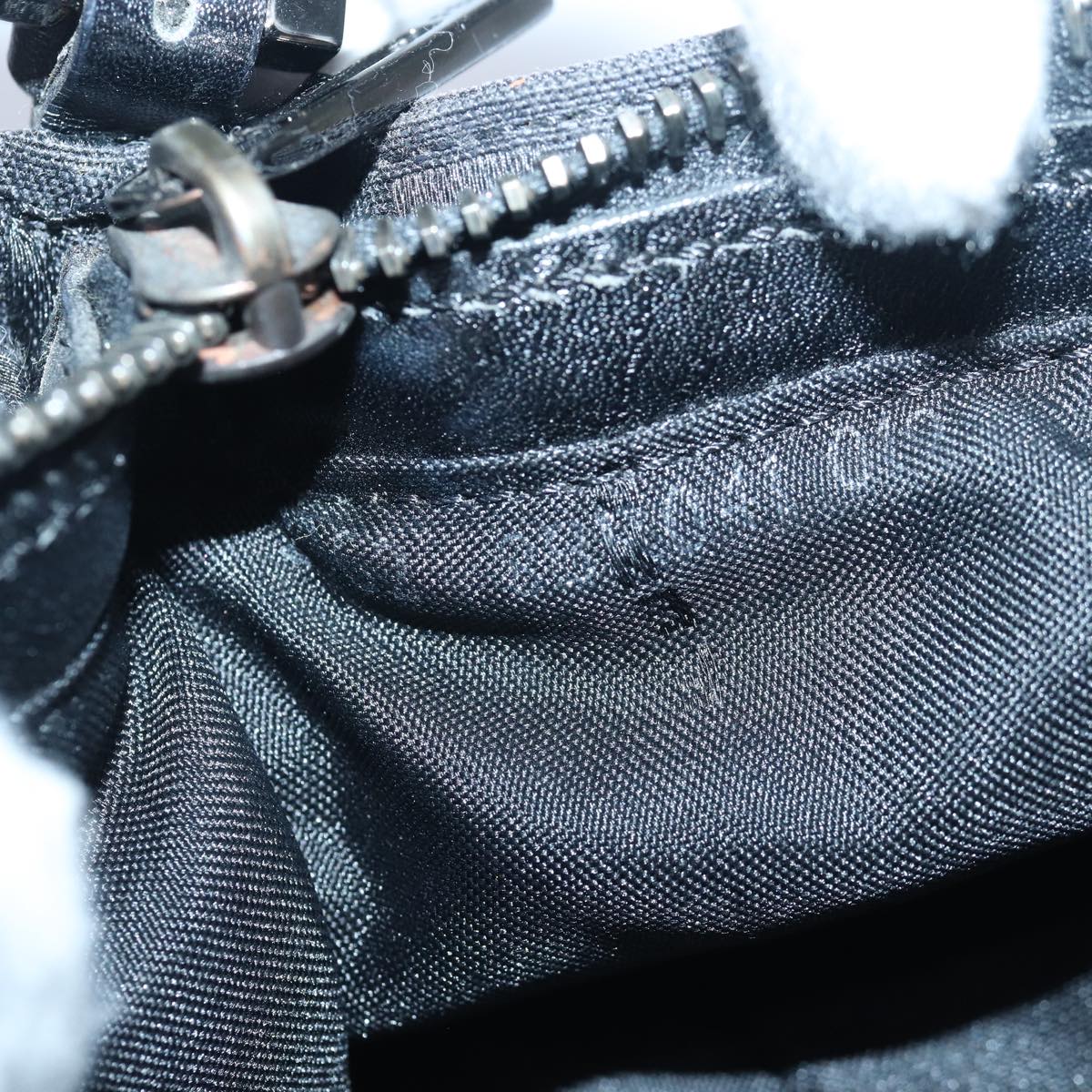 FENDI Zucchino Canvas Hand Bag Blackyk13746