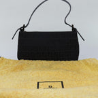 FENDI Zucchino Canvas Hand Bag Blackyk13746