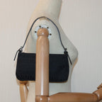 FENDI Zucchino Canvas Hand Bag Blackyk13746