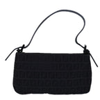 FENDI Zucchino Canvas Hand Bag Blackyk13746