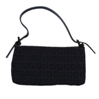FENDI Zucchino Canvas Hand Bag Blackyk13746