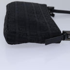 FENDI Zucchino Canvas Hand Bag Blackyk13746