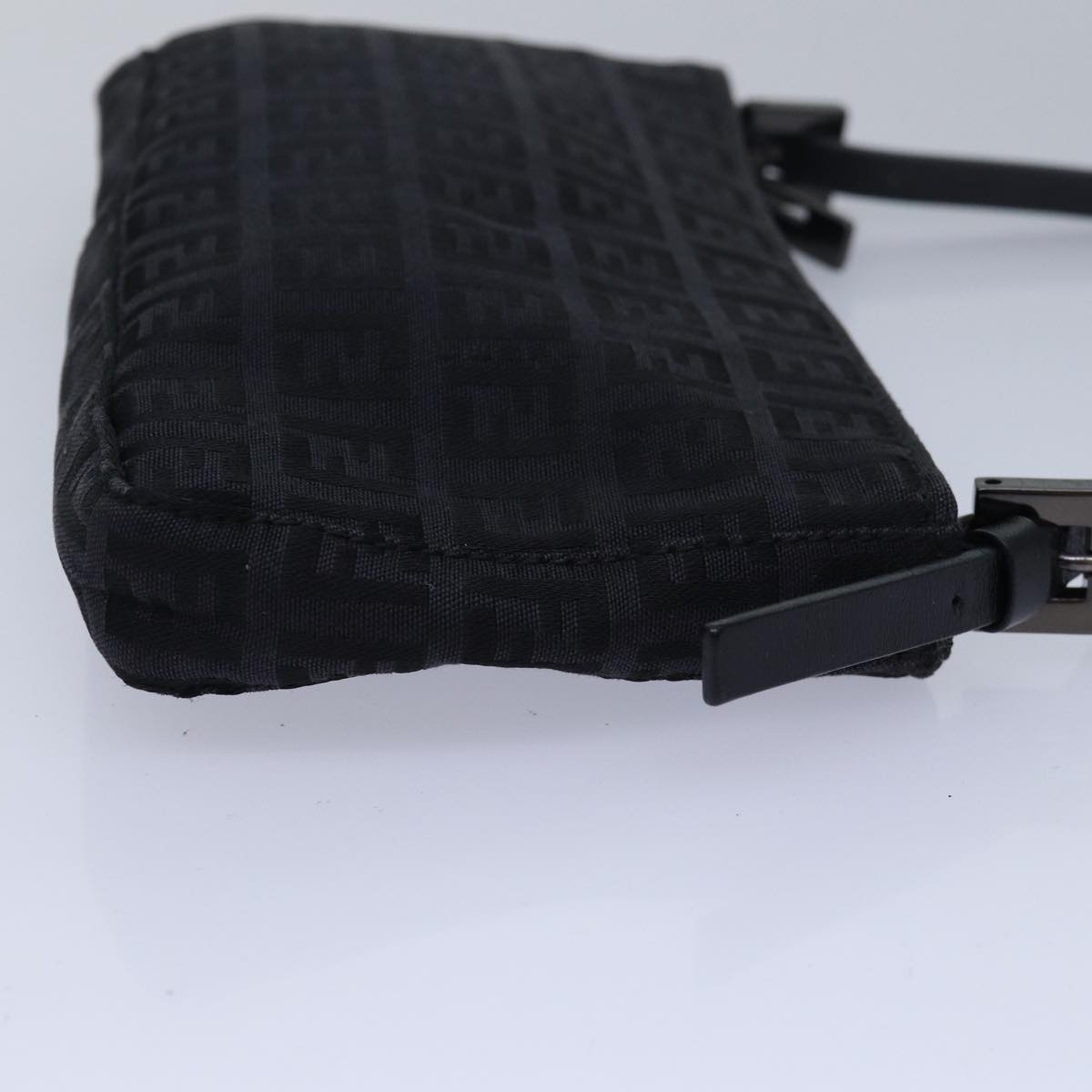 FENDI Zucchino Canvas Hand Bag Blackyk13746