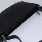 FENDI Zucchino Canvas Hand Bag Blackyk13746
