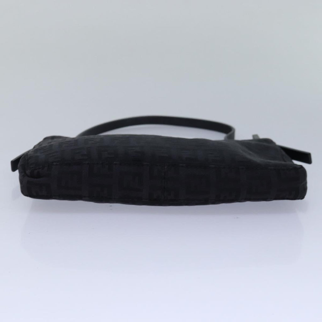 FENDI Zucchino Canvas Hand Bag Blackyk13746
