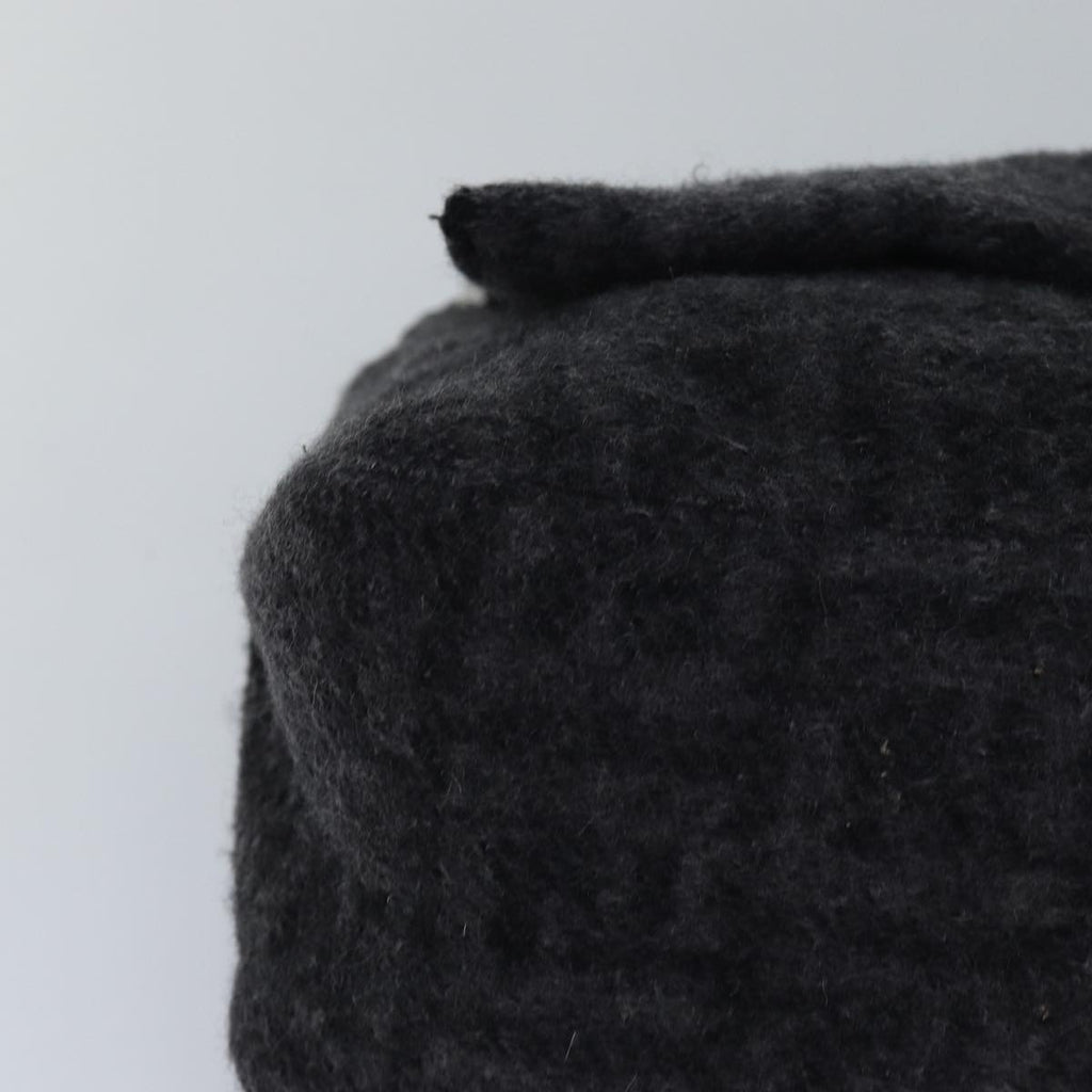 FENDI Zucca Canvas Mamma Baguette Shoulder Bag Wool Blackyk13747