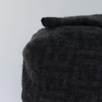 FENDI Zucca Canvas Mamma Baguette Shoulder Bag Wool Blackyk13747