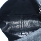 FENDI Zucca Canvas Mamma Baguette Shoulder Bag Wool Blackyk13747