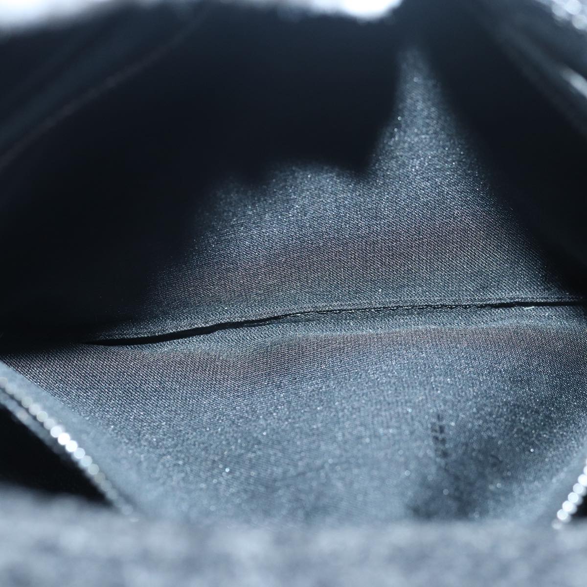 FENDI Zucca Canvas Mamma Baguette Shoulder Bag Wool Blackyk13747