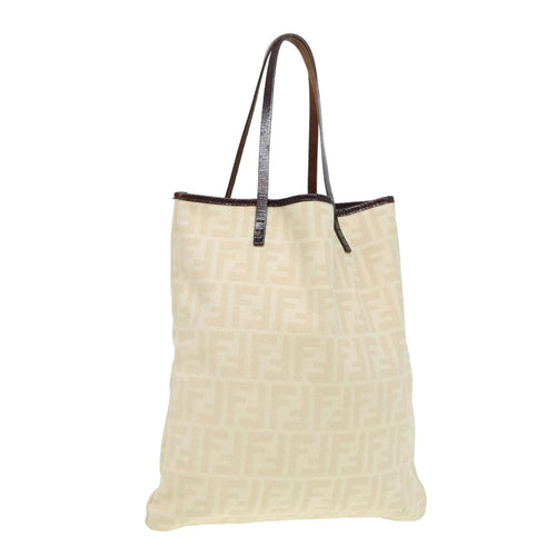 FENDI Zucca Canvas Tote Bag Beigeyk13774