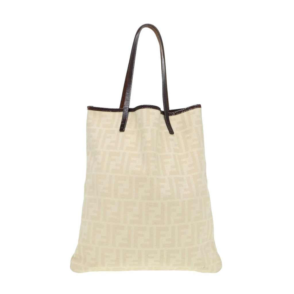 FENDI Zucca Canvas Tote Bag Beigeyk13774