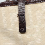 FENDI Zucca Canvas Tote Bag Beigeyk13774