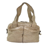 Chloe Shoulder Bag Leather Gold yk13782