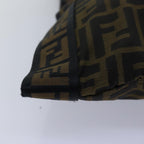 FENDI Zucca Canvas Shoulder Bag Brown Blackyk13801